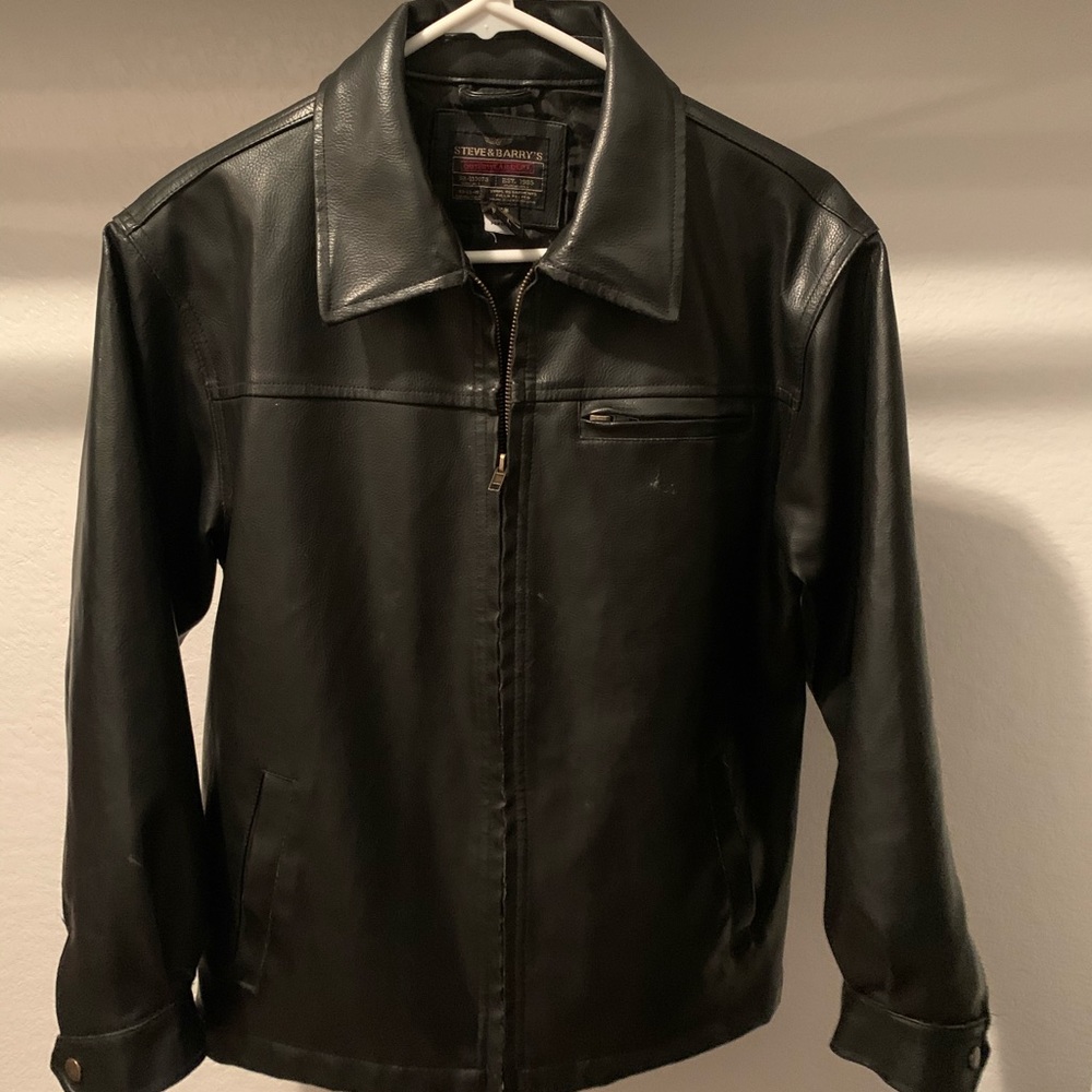 Boys Faux Leather Jacket